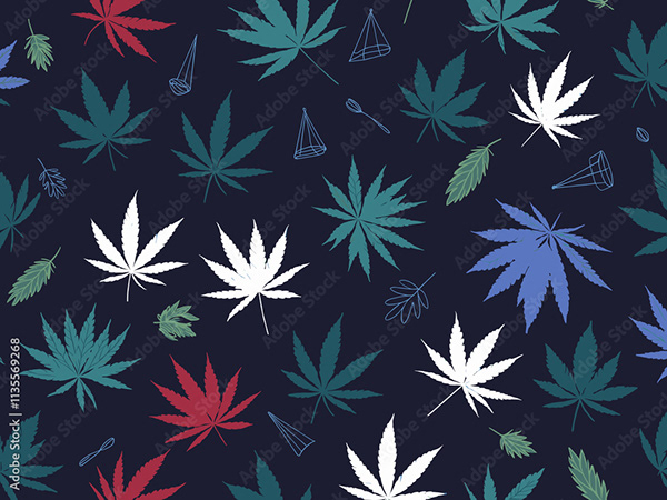 Weed Cannabis MJ Collection — Adobe Stock 1135569268