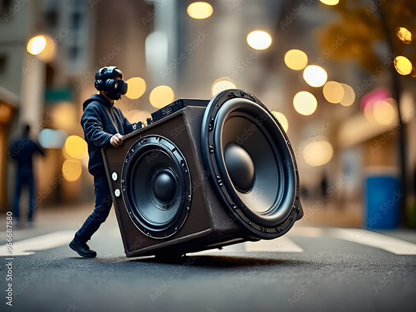 Speakers Music Audio Subwoofers — Adobe Stock 966687580