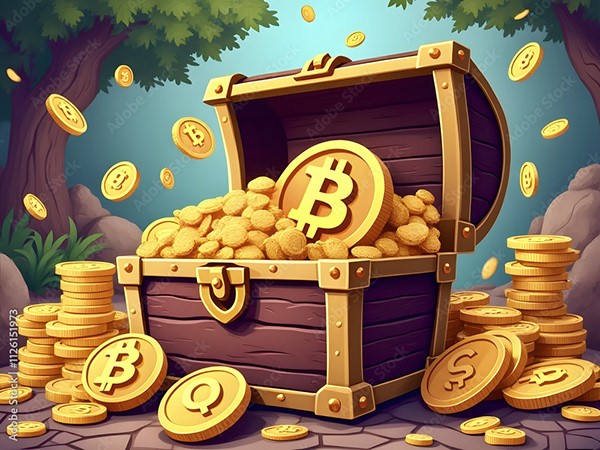 Bitcoin Coin Art Cryptocurrency — Adobe Stock 1126151973
