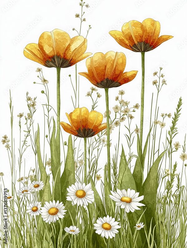 Floral - Flowers — Adobe Stock 1376819753