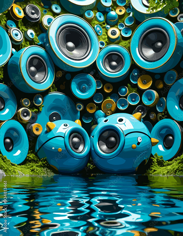 Speakers Music Audio Subwoofers — Adobe Stock 934813461
