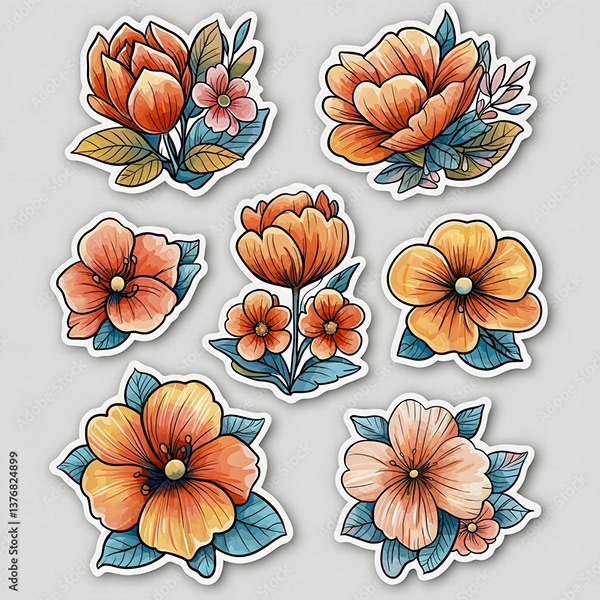 Floral - Flowers — Adobe Stock 1376824899