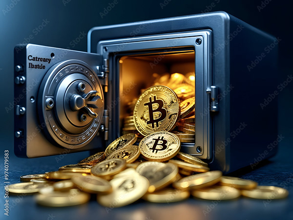 Bitcoin Coin Art Cryptocurrency — Adobe Stock 974079583