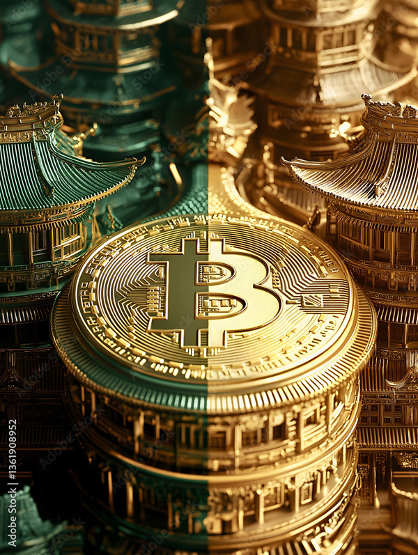 Bitcoin Coin Art Cryptocurrency — Adobe Stock 1361908952