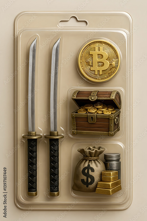 Bitcoin Coin Art Cryptocurrency — Adobe Stock 1397107449