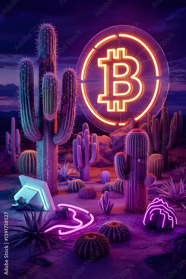 Bitcoin Coin Art Cryptocurrency — Adobe Stock 1391738527