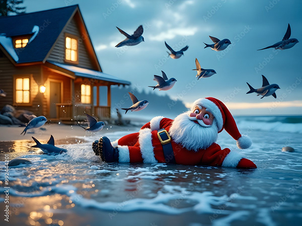 Christmas - Santas - Elves — Adobe Stock 992444201