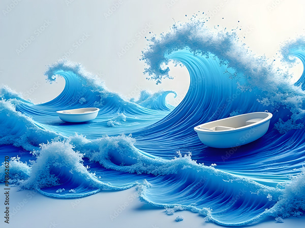 Ocean Waves Collection — Adobe Stock 981626270
