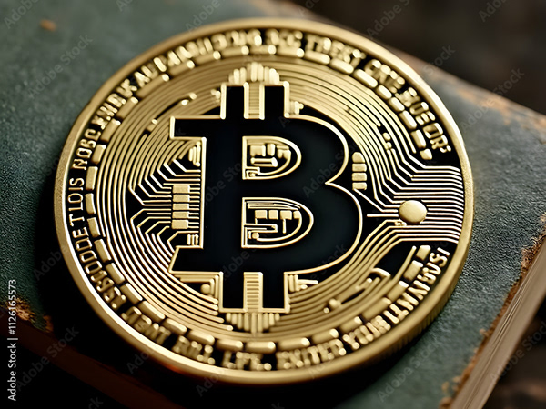 Bitcoin Coin Art Cryptocurrency — Adobe Stock 1126165573