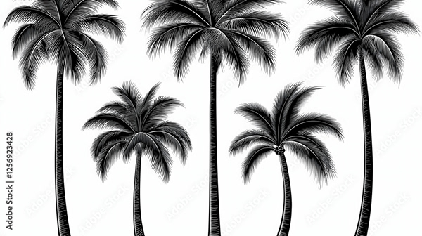 Trees Collections — Adobe Stock 1256923428