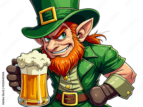 Leprechaun St Patrick’s Day — Adobe Stock 1120449348