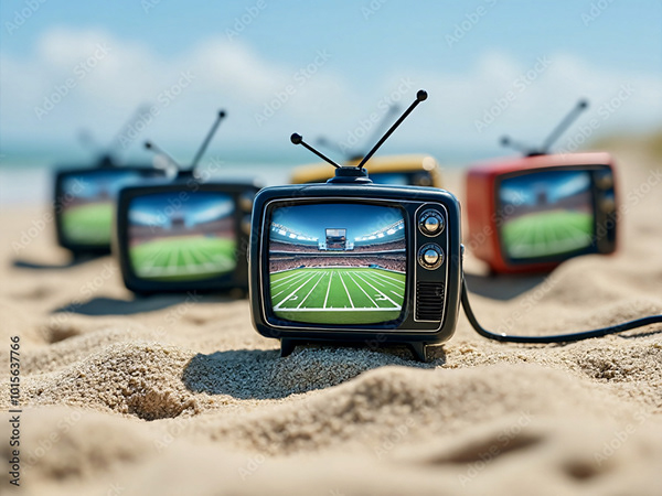 Vintage Televisions — Adobe Stock 1015637766