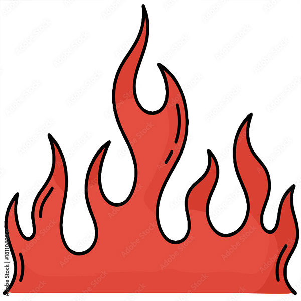 Fire Flame Collection — Adobe Stock 1811049831