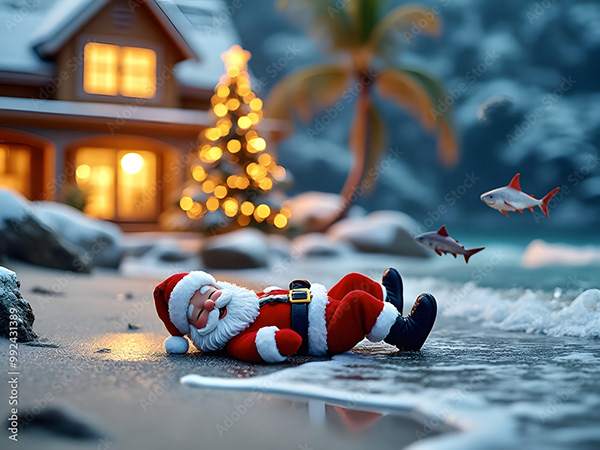Christmas - Santas - Elves — Adobe Stock 992431389