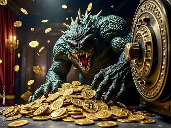 Bitcoin Coin Art Cryptocurrency — Adobe Stock 1008140669
