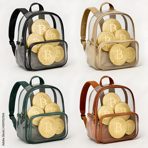 Bitcoin Coin Art Cryptocurrency — Adobe Stock 1397127314
