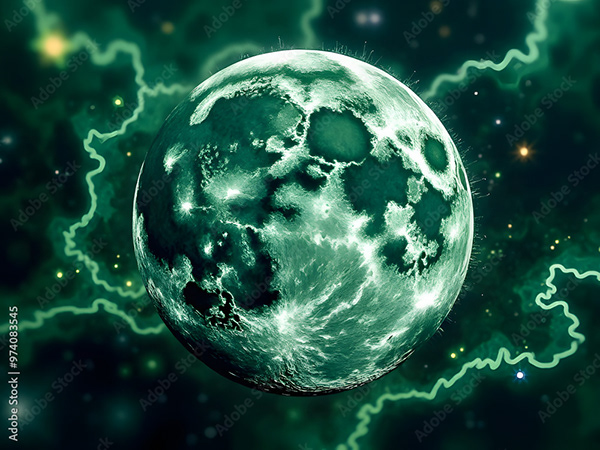 Malachite Stone — Adobe Stock 974083545