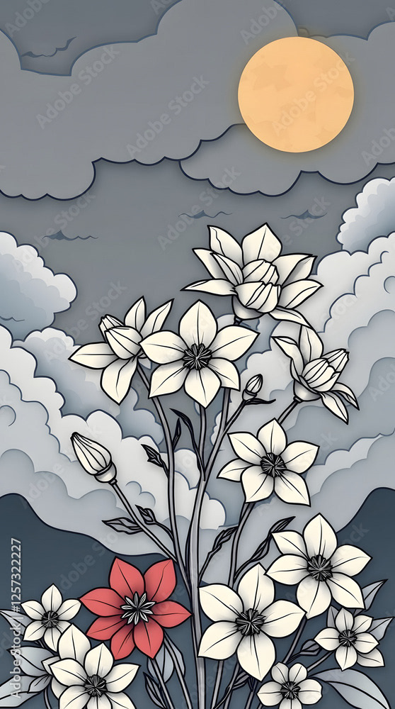 Floral - Flowers — Adobe Stock 1257322227