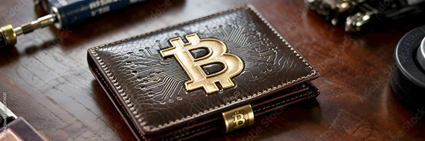 Bitcoin Coin Art Cryptocurrency — Adobe Stock 1422976031