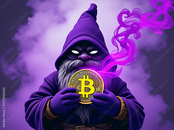 Bitcoin Coin Art Cryptocurrency — Adobe Stock 1072902545