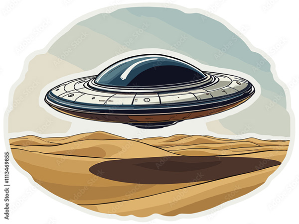 Ufo - Spaceship - Flying Saucers — Adobe Stock 1113469855