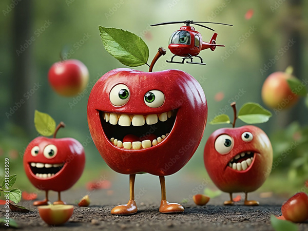 Apples - Apple Juice — Adobe Stock 951863939