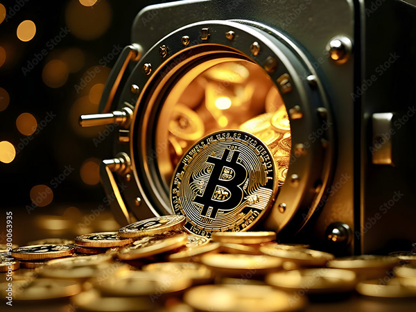 Bitcoin Coin Art Cryptocurrency — Adobe Stock 980063935