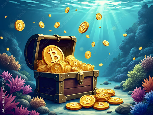 Bitcoin Coin Art Cryptocurrency — Adobe Stock 1126149206