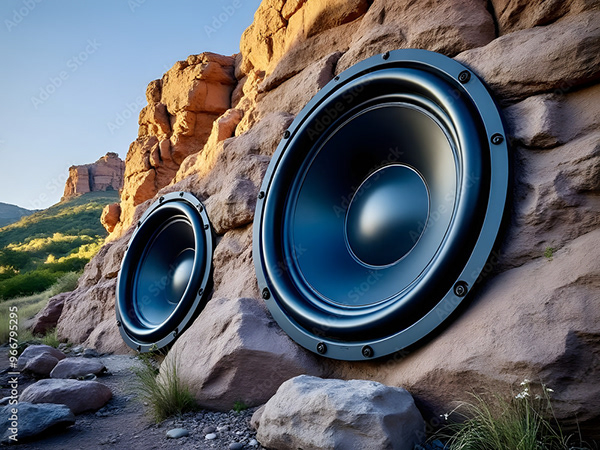 Speakers Music Audio Subwoofers — Adobe Stock 966795295