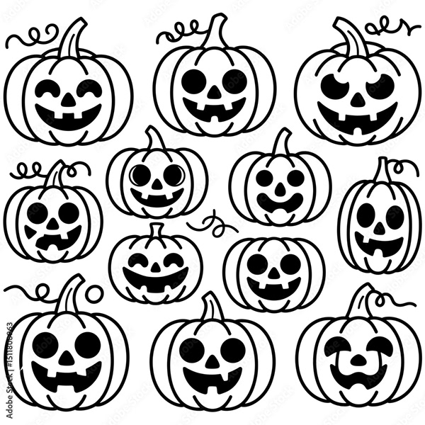 Pumpkin Collection — Adobe Stock 1511808963