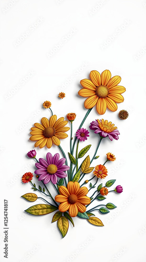Floral - Flowers — Adobe Stock 1254741817