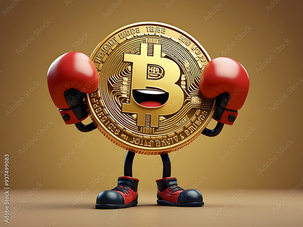 Bitcoin Coin Art Cryptocurrency — Adobe Stock 937499083