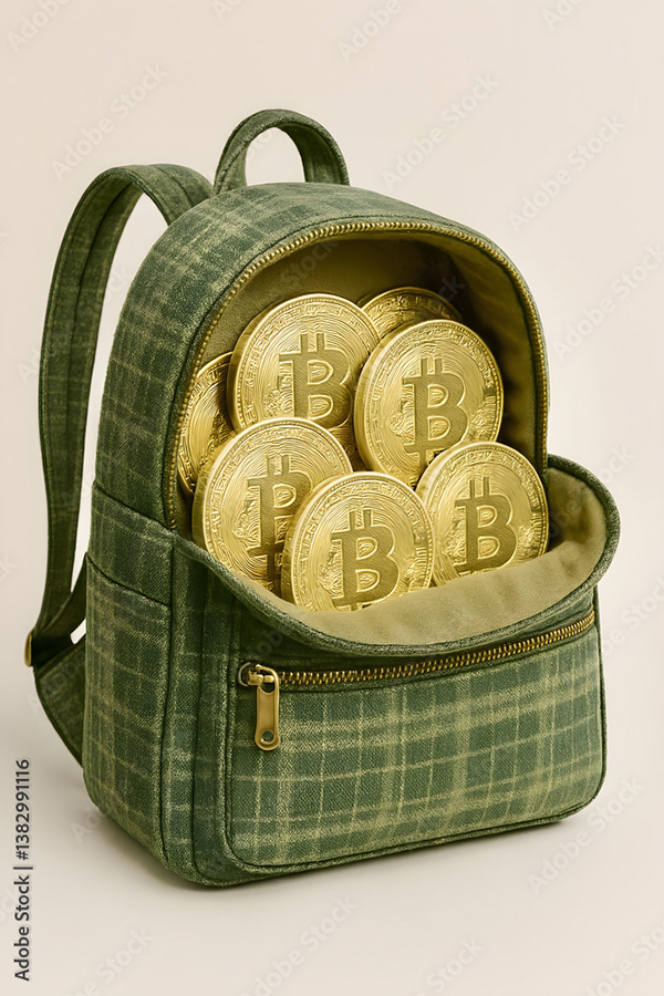 Bitcoin Coin Art Cryptocurrency — Adobe Stock 1382991116