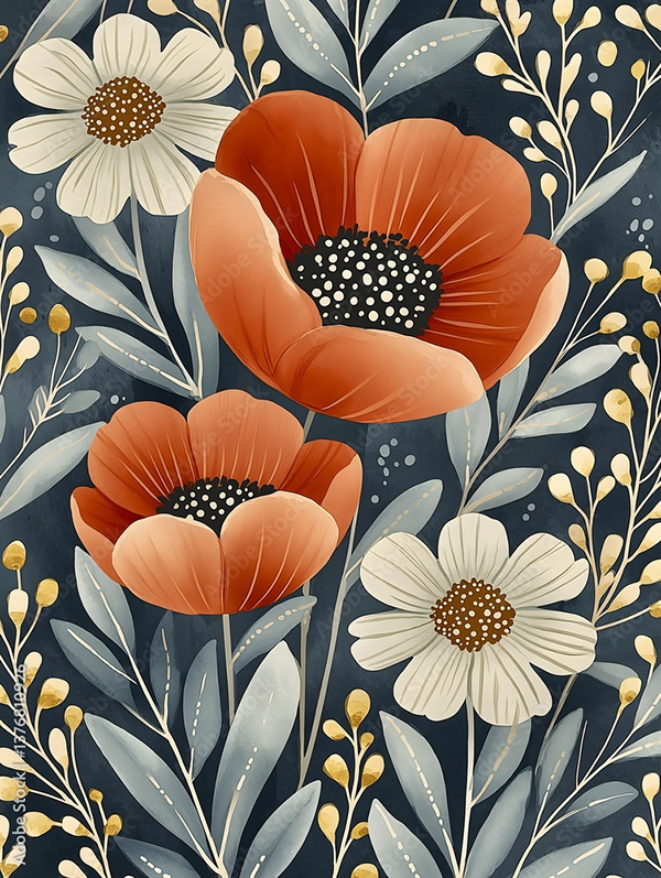 Floral - Flowers — Adobe Stock 1376810926