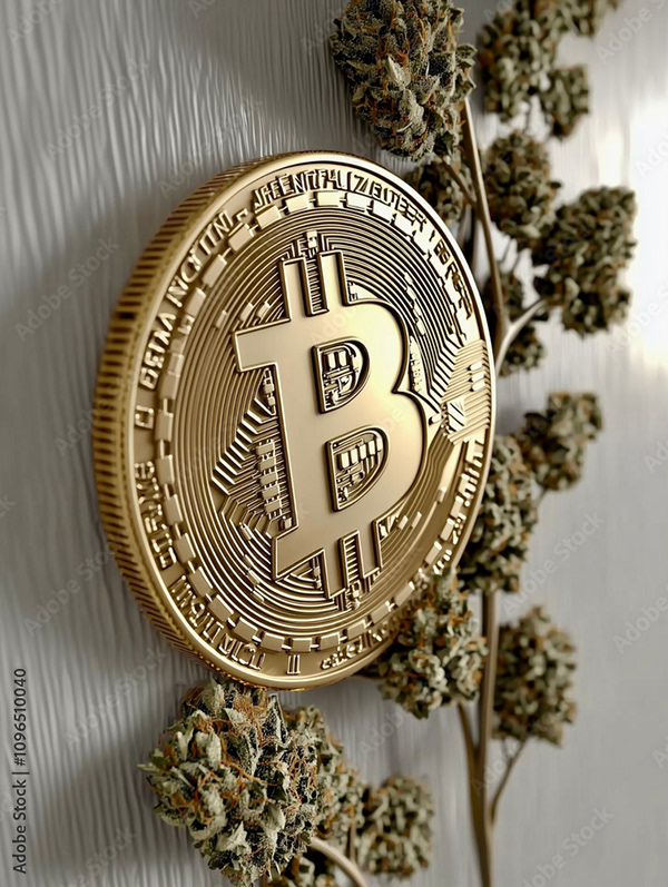 Bitcoin Coin Art Cryptocurrency — Adobe Stock 1096510040