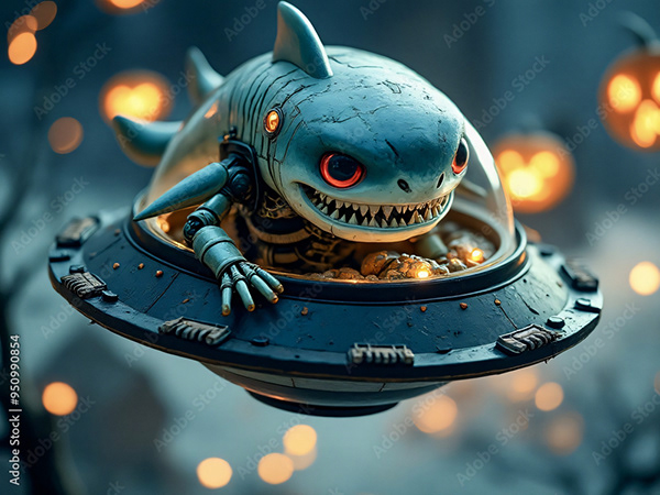 Ufo - Spaceship - Flying Saucers — Adobe Stock 950990854