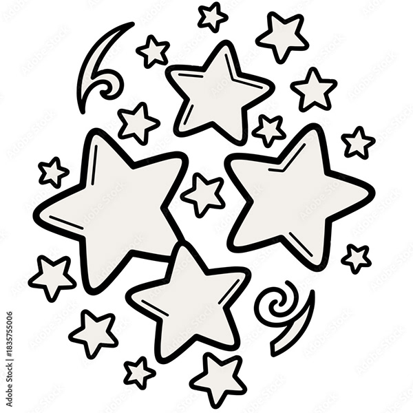 Stars Collection — Adobe Stock 1835755006