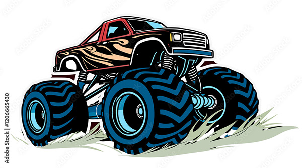 Monster truck Collection — Adobe Stock 1206665430