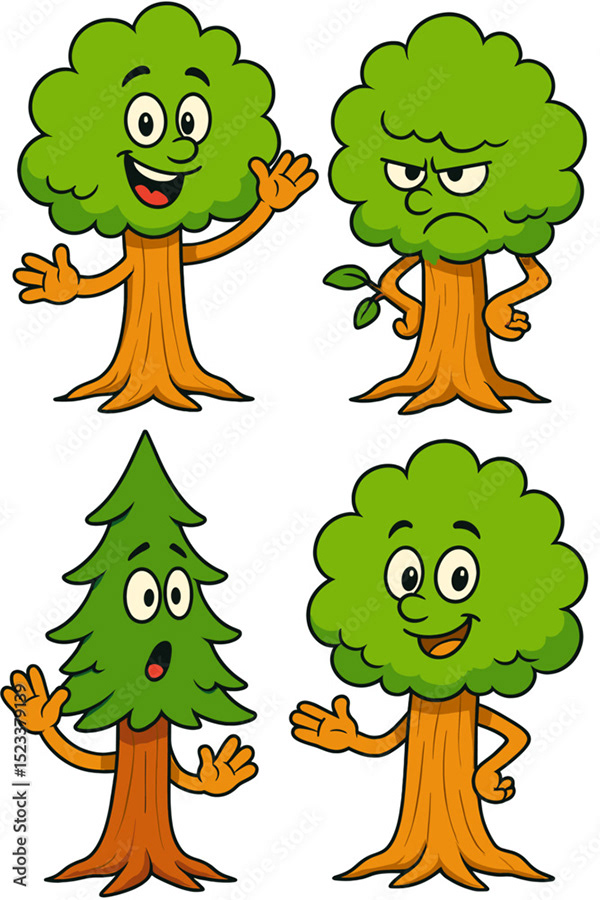 Trees Collections — Adobe Stock 1523379139