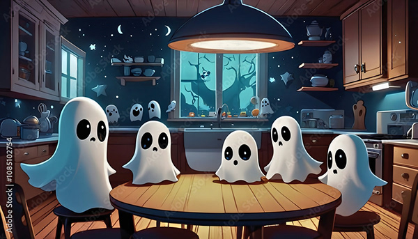 Ghosts Collection — Adobe Stock 1085102754