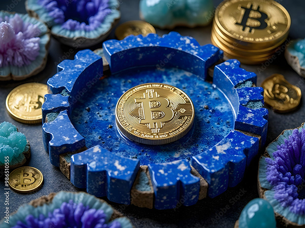 Bitcoin Coin Art Cryptocurrency — Adobe Stock 986510555