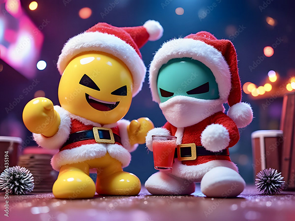 Christmas - Santas - Elves — Adobe Stock 992435194