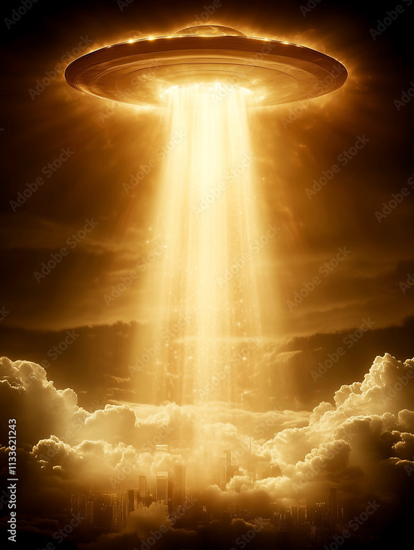 Ufo - Spaceship - Flying Saucers — Adobe Stock 1133621243
