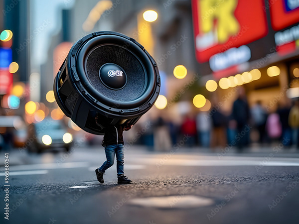 Speakers Music Audio Subwoofers — Adobe Stock 966687541
