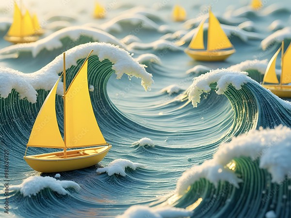 Ocean Waves Collection — Adobe Stock 981624727