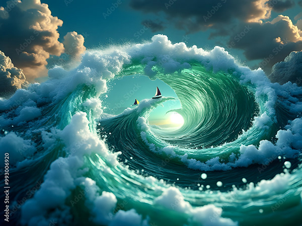 Ocean Waves Collection — Adobe Stock 993006920