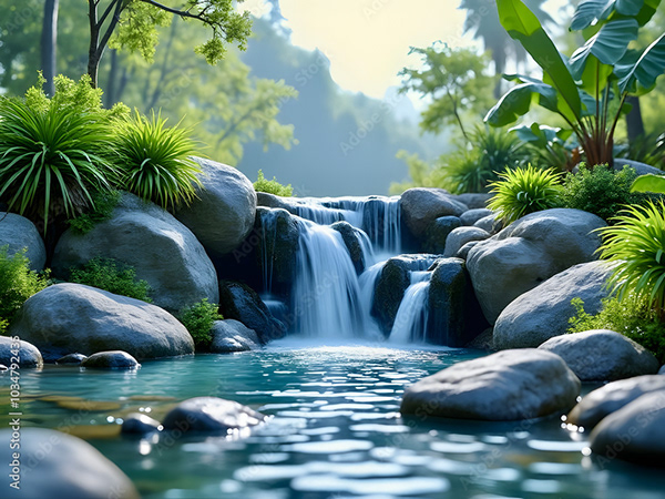 Waterfalls Collection — Adobe Stock 1034792435