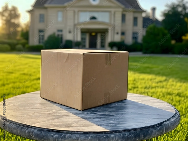 Box Package Delivery Collection — Adobe Stock 1350184019