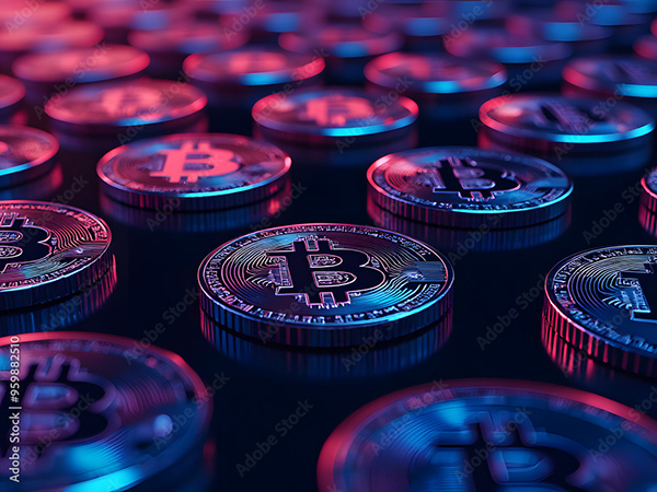 Bitcoin Coin Art Cryptocurrency — Adobe Stock 959882510