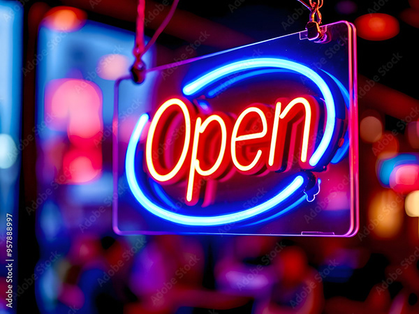 Led Signs - Business — Adobe Stock 957888997